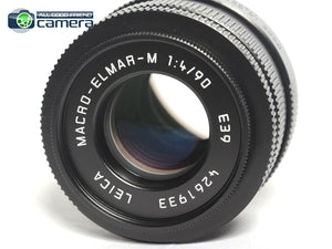 Leica Macro-Elmar-M 90mm F/4 Lens Black 6Bit New Version 11670 *EX+*