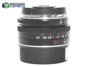 Zeiss C Biogon 35mm F/2.8 ZM Lens Black Leica M Mount *MINT*