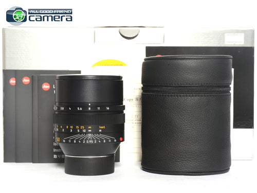 Leica Noctilux-M 50mm F/0.95 ASPH. Lens Black 11602 *MINT in Box*