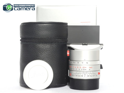Leica Summicron-M 35mm F/2 ASPH. II Lens Silver 11674 *MINT- in Box*