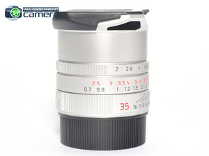 Leica Summicron-M 35mm F/2 ASPH. II Lens Silver 11674 *MINT- in Box*
