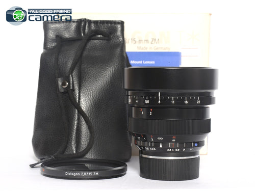Zeiss Distagon 15mm F/2.8 T* ZM Lens Leica M-Mount *MINT in Box*