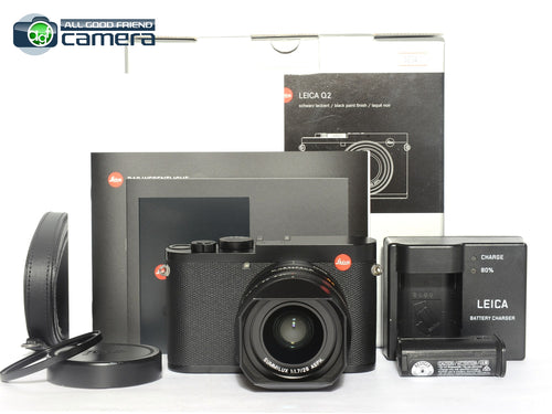 Leica Q2 Digital Camera Black 19050 w/Summilux 28mm F/1.7 Lens *EX+ in Box*(2)