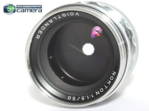 Voigtlander Nokton 50mm F/1.5 Vintage Line Lens VM Leica M-Mount *EX*