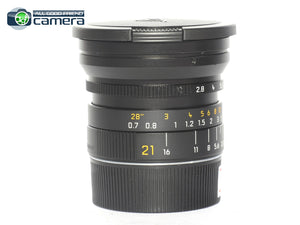 Leica Elmarit-M 21mm F/2.8 ASPH. E55 Lens 6Bit Black 11135 *MINT*