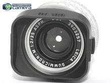 Load image into Gallery viewer, Leica Summicron-M 35mm F/2 ASPH. E39 Lens Silver 11882 non-6Bit *MINT*