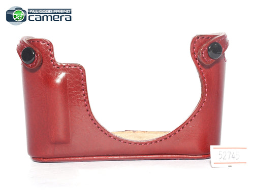 Artisan & Artist Leather Half Case Red for Leica D-LUX 6 Camera *MINT-*