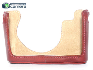 Artisan & Artist Leather Half Case Red for Leica D-LUX 6 Camera *MINT-*
