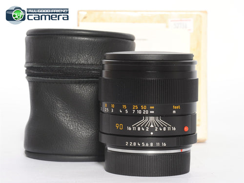 Leica Summicron-R 90mm F/2 E55 Lens Ver.2 Late Canada *MINT- in Box*