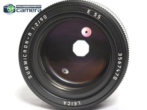 Leica Summicron-R 90mm F/2 E55 Lens Ver.2 Late Canada *MINT- in Box*