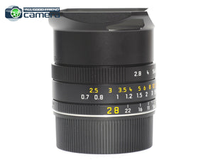 Leica Elmarit-M 28mm F/2.8 ASPH. E39 Lens Black 11677 *Used Once*