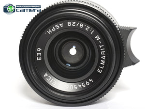 Leica Elmarit-M 28mm F/2.8 ASPH. E39 Lens Black 11677 *Used Once*