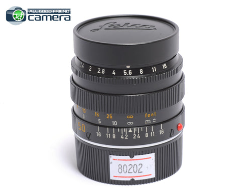 Leica Summilux-M 50mm F/1.4 E43 Lens Ver.2 Black *EX+*