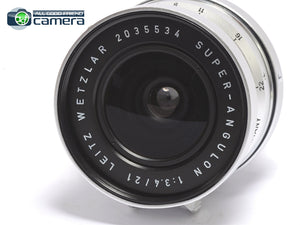 Leica Leitz Super-Angulon M 21mm F/3.4 Lens Silver *MINT-*