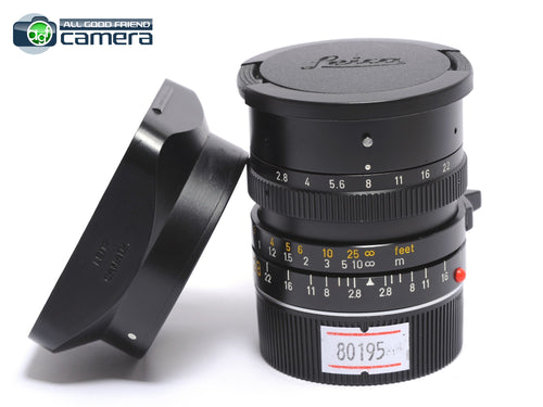 Leica Elmarit-M 28mm F/2.8 E49 Lens Ver.3 Black Canada *MINT-*