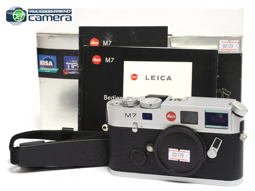 Leica M7 Film Rangefinder 0.72 Camera Silver Chrome *MINT in Box*