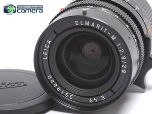 Leica Elmarit-M 28mm F/2.8 E49 Lens Ver.3 Late Black Canada *MINT- in Box*