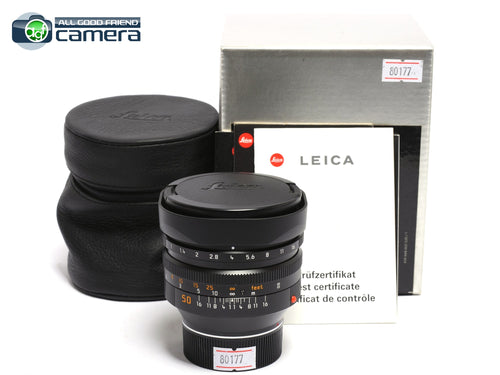 Leica Noctilux-M 50mm F1.0 E60 Lens Ver.4 Late Serial No. 394** *MINT in Box*
