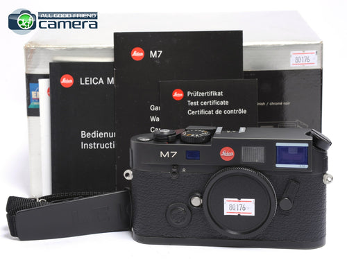 Leica M7 Rangefinder 0.72 Camera Black Late w/MP Viewfinder *EX+ in Box*