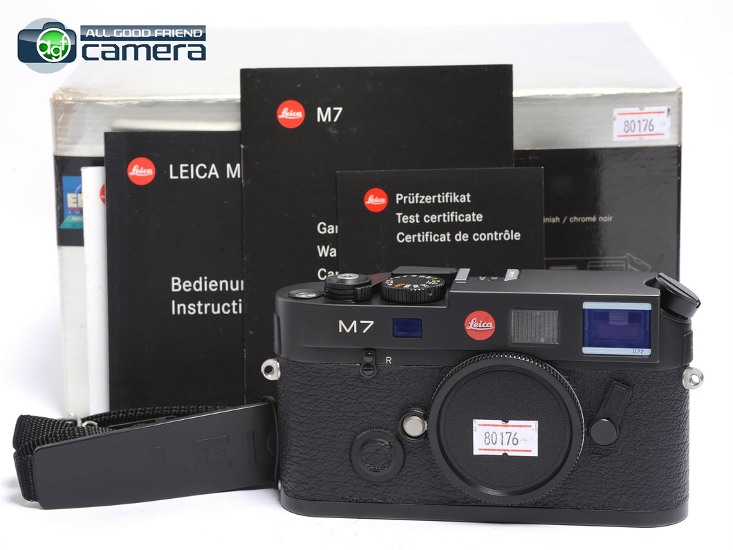 Leica M7 Rangefinder 0.72 Camera Black Late w/MP Viewfinder *EX+ in Box*