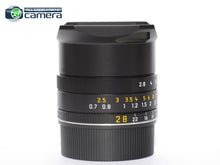 Load image into Gallery viewer, Leica Elmarit-M 28mm F/2.8 ASPH. E39 Lens Black 11677 *BRAND NEW*