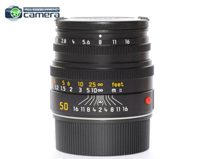 Leica Summicron-M 50mm F/2 Lens 6Bit Black 11826 *BRAND NEW*