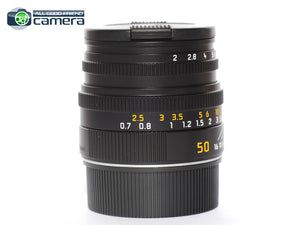 Leica Summicron-M 50mm F/2 Lens 6Bit Black 11826 *BRAND NEW*