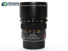 Load image into Gallery viewer, Leica APO-Summicron-M 90mm F/2 ASPH. Lens non-6Bit Black 11884 *MINT in Box*