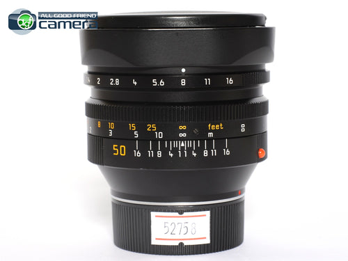 Leica Noctilux-M 50mm F/1.0 E60 Lens Ver.4 Late Serial No. 397** *EX+*