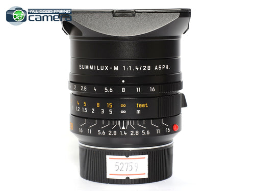 Leica Summilux-M 28mm F/1.4 ASPH. Lens Black 11668 *MINT-*