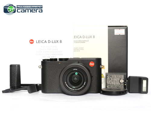 Leica D-Lux 8 Digital Camera Black 19191 w/Extras *MINT in Box*