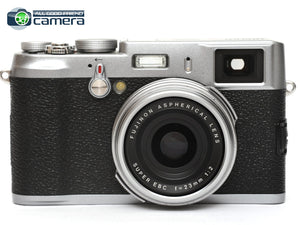 Fujifilm X100 12.3MP Digital Camera Silver Fujinon 23mm F/2 ASPH. Lens *EX+*
