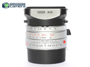 Leica Summicron-M 35mm F/2 ASPH. E39 Lens 6Bit Silver 11882 *MINT in Box*