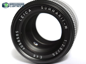 Leica Summarit-M 75mm F/2.5 E46 Lens Black 11645 *MINT- in Box*