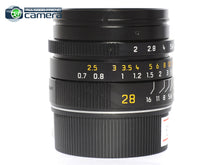 Load image into Gallery viewer, Leica Summicron-M 28mm F/2 ASPH. Ver.1 E46 Lens 6Bit Black 11604 *MINT*