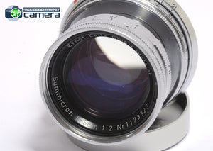 Leica Leitz Summicron 5cm 50mm F/2 Collapsible Lens M-Mount