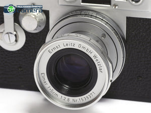 Leica IIIG Rangefinder Camera + Elmar 50mm F/2.8 Lens LTM/L39 Mount *EX+*