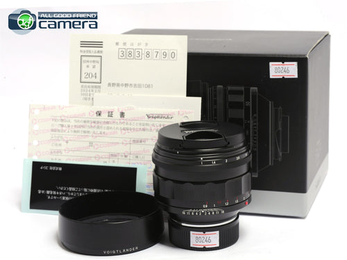 Voigtlander Nokton 50mm F/1.0 VM Lens Leica M-Mount *MINT in Box*