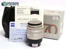Load image into Gallery viewer, Contax G Vario-Sonnar 35-70mm F/3.5-5.6 T* Lens G1 G2 *MINT in Box*