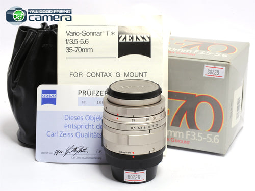 Contax G Vario-Sonnar 35-70mm F/3.5-5.6 T* Lens G1 G2 *MINT in Box*