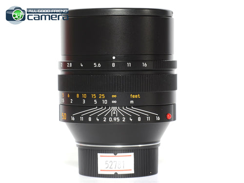 Leica Noctilux-M 50mm F/0.95 ASPH. Lens Black 11602 *MINT-*