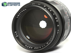 Leica Summilux-M 50mm F/1.4 ASPH. Lens Black Chrome Edition 11688 *MINT- in Box*