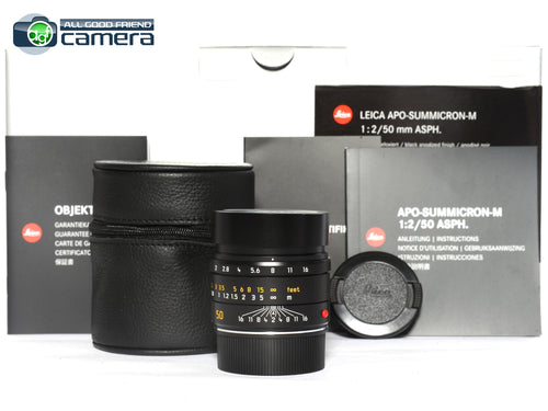 Leica APO-Summicron-M 50mm F/2 ASPH. Lens Black 11141  Later No. 48XX *MINT-*