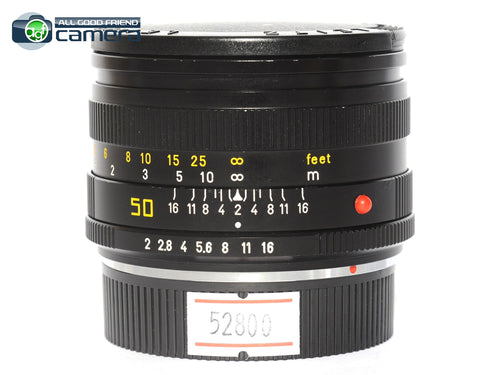 Leica Summicron-R 50mm F/2 E55 Lens Ver.2 Canada *EX*