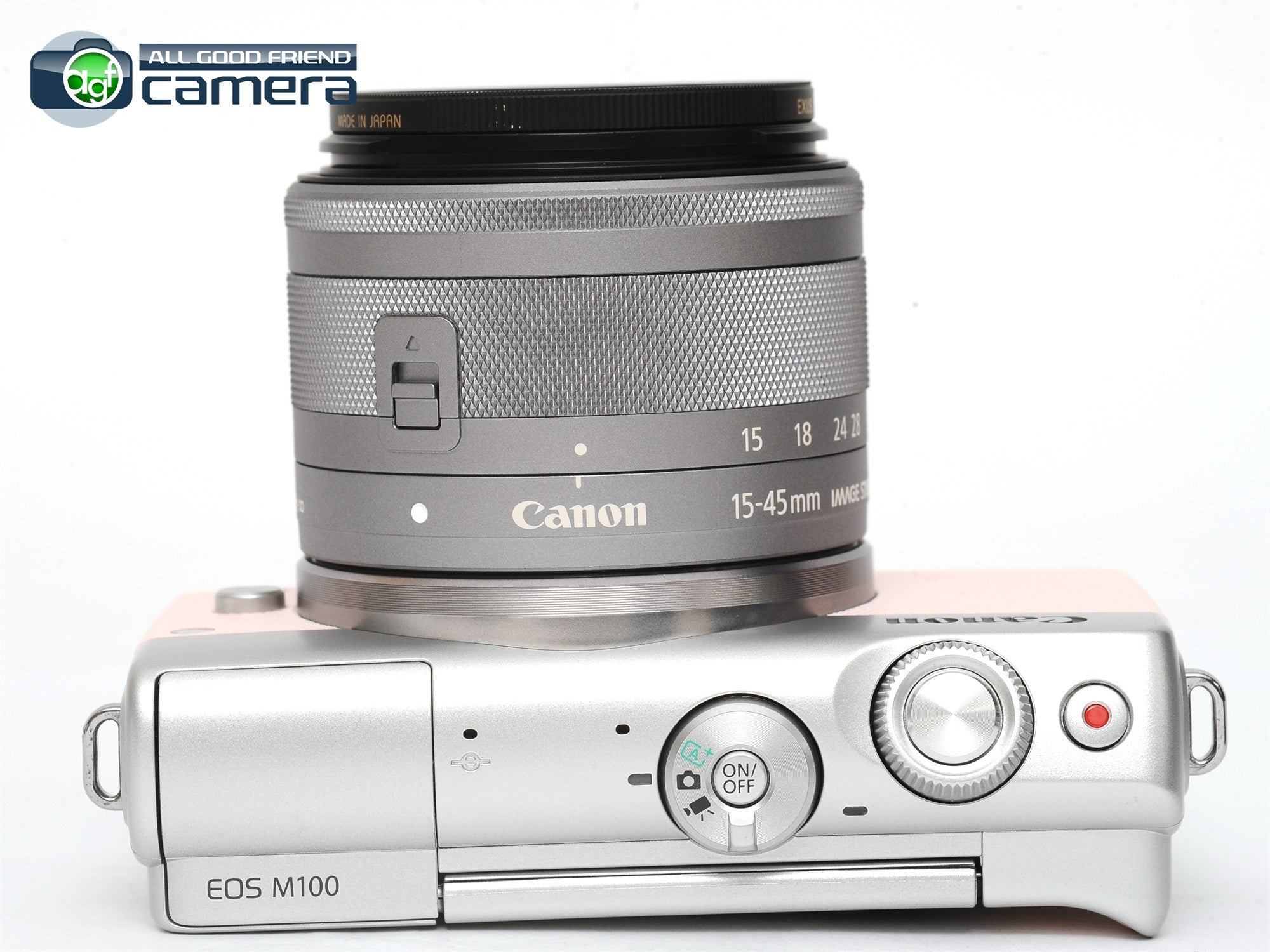 Canon ELS M100 Limited Pink Camera + EF-M 15-45mm Lens *MINT