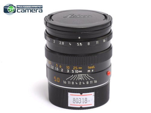Leica Summilux-M 50mm F/1.4 E46 Lens Pre-ASPH. Black