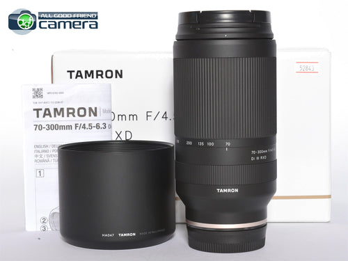 Tamron 70-300mm F/4.5-6.3 DI III RXD Full Frame Lens FE Sony E-Mount *EX+*