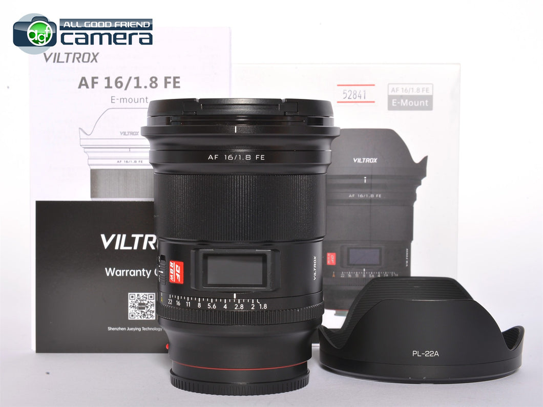 Viltrox AF 16mm F/2.8 STM ASPH. Lens FE Sony E-Mount *EX+ in Box*