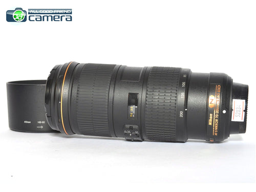 Nikon ED AF-S Nikkor 70-200mm F/4 G VR Lens *MINT*