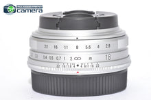 Load image into Gallery viewer, Voigtlander Color-Skopar 18mm F/2.8 ASPH. Lens Silver Fujifilm X-Mount *MINT in Box*